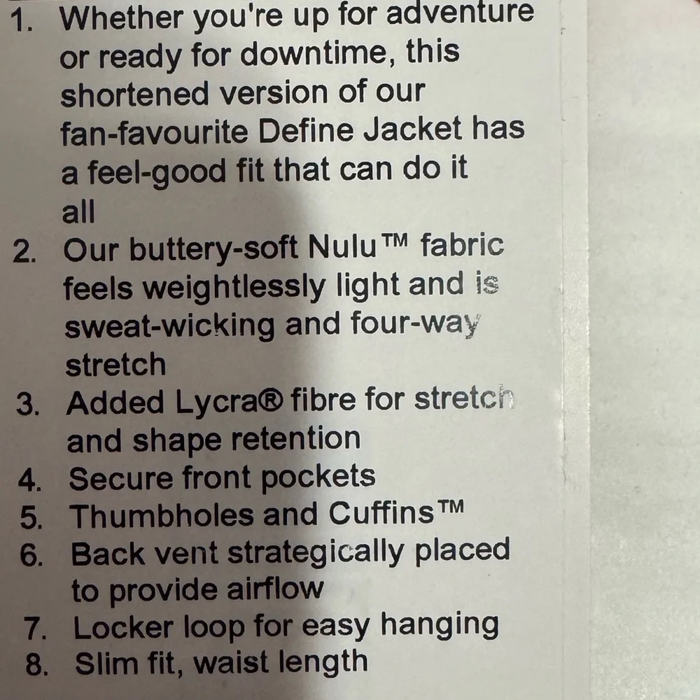 Lululemon Cropped Jacket - Picture 5 of 5